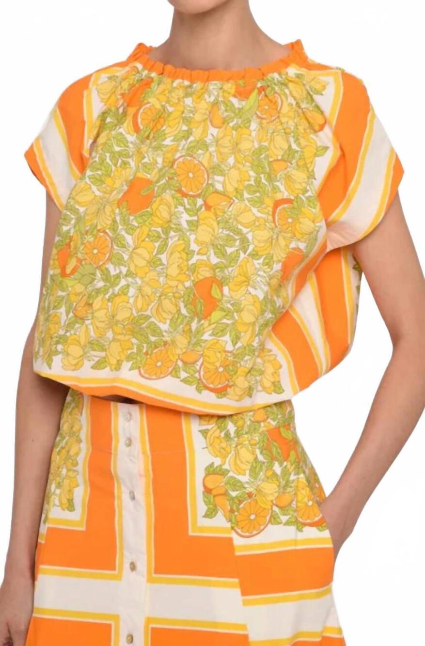NEW LOVE THE LABEL cammie top in orange blossom